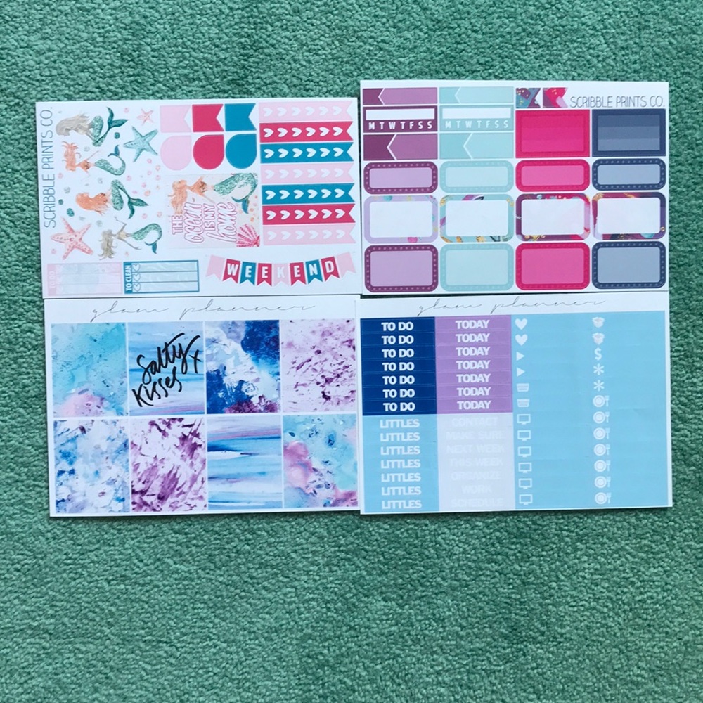 Beautiful Planner Stickers! 8 glossy pages’